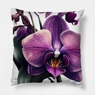 Purple Orchid Pillow