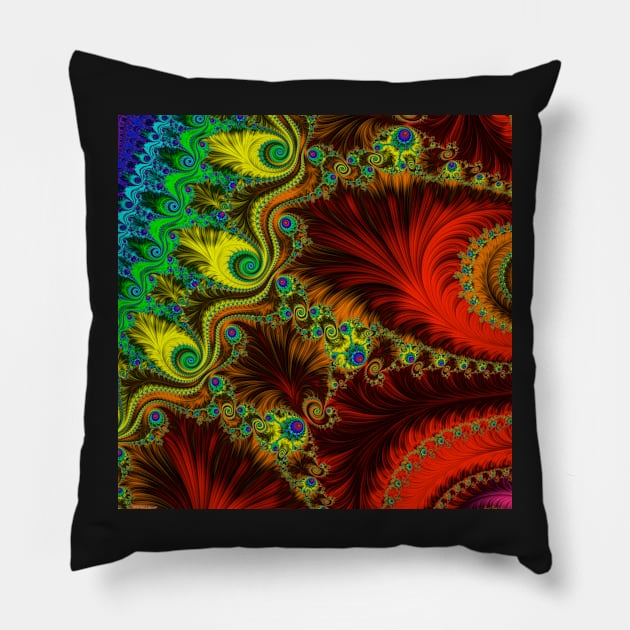 Fabulous Fractals | My Mothers Dress Pillow by machare