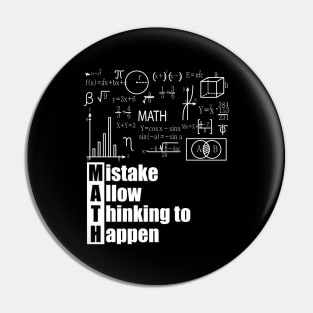 MATH Acronym - Mistake Allow Thinking to Happen Pin