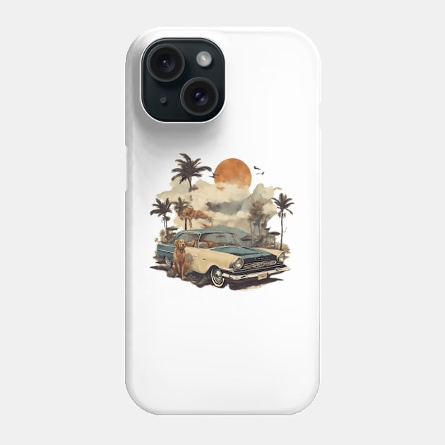 nothern exposure: 50s painting summer vibes Phone Case by badrhijri