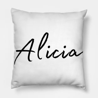 Alicia Name Calligraphy Pillow