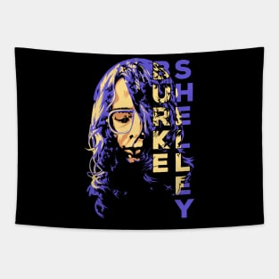 Burke Shelley Face Tribute Purple Tapestry