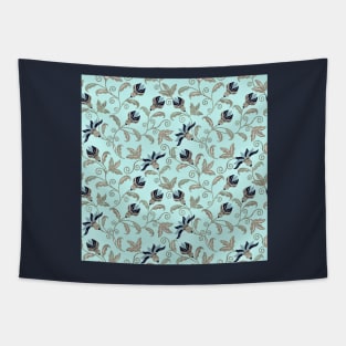 Muted Moroccan Floral Tapestry