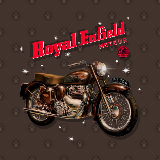 The Awsome Royal Enfield Meteor Motorcycle by MotorManiac