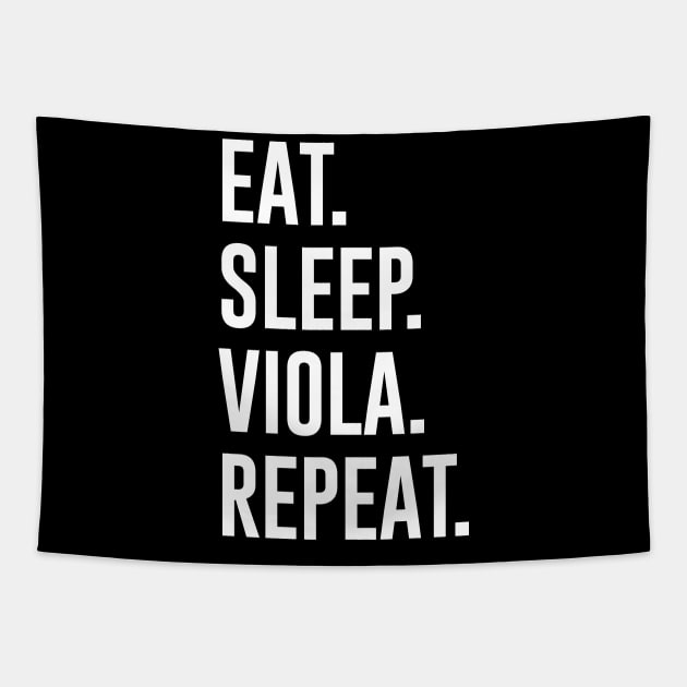 Eat Sleep Viola Repeat Tapestry by sunima