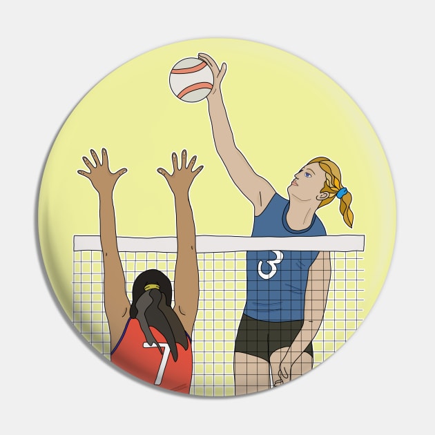 Volleyball Pin by DiegoCarvalho