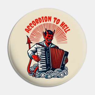 Accordion devil Pin