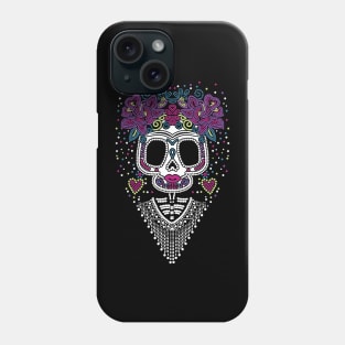 Mexican Sugar Skull Frida Phone Case