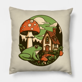 Cottagecore aesthetic Pillow