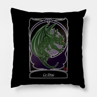 Le Drac - folklore Alpes Provence Auvergne Pillow