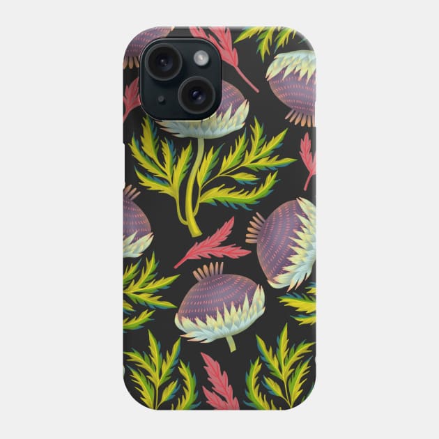 Burdock blossom Phone Case by Pacesyte