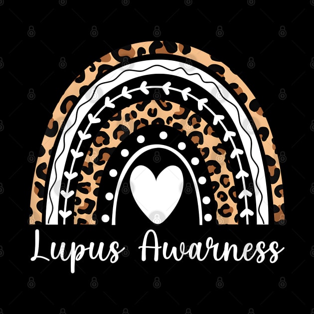 Lupus Awareness Rainbow Leopard by JazlynShyann