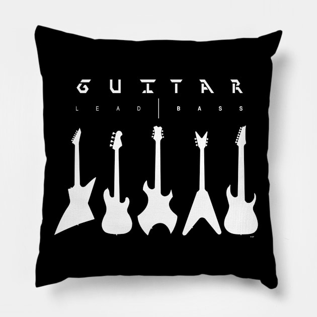 Guitar Lead Bass Guitarist Band Member Pillow by shirtontour