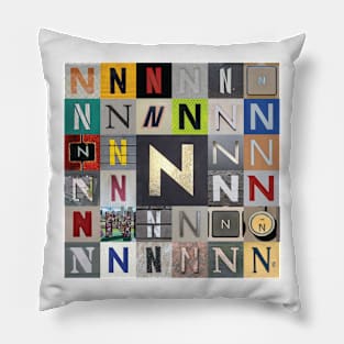 Nick's Type Art: N Pillow