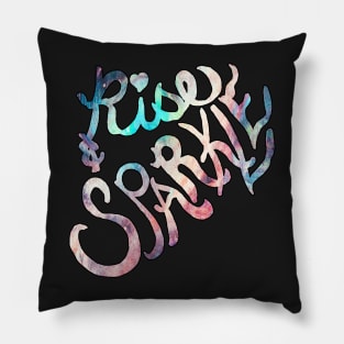 Inspire Love Custom Gifts,  Inspirational Quote to Motivate RISE & SPARKLE Graphic Shirts and Gifts Pillow