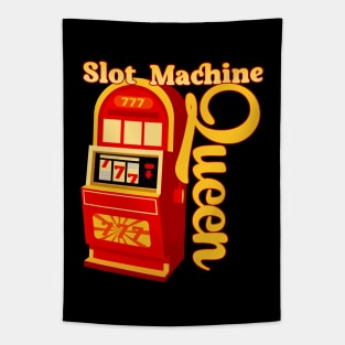 Slot Machine Queen - Games In Las Vegas Tapestry