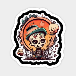 Zombie Skeleton | Halloween | Skeleton Magnet