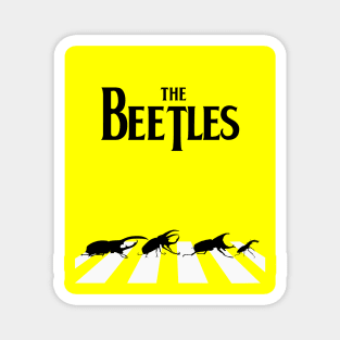 The beetles crossing road: dad joke Magnet