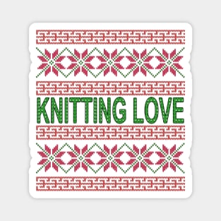 Knitting Pattern - Fair Isle Knitting Magnet