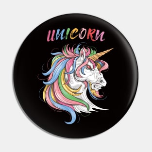 Angry Unicorn Lover Pin