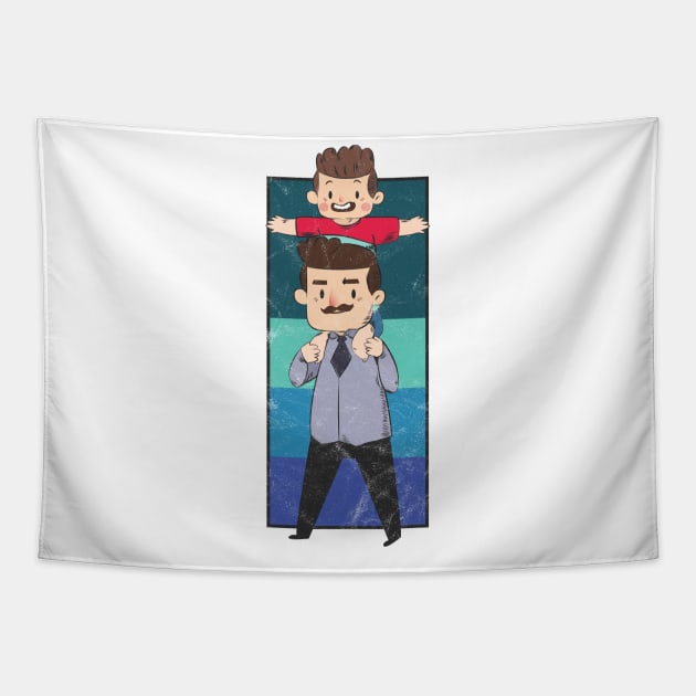 Best Father Son Day Tapestry by avshirtnation