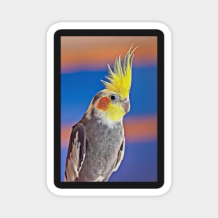 For The Love Of Cockatiels: Photo + Digital Art Magnet