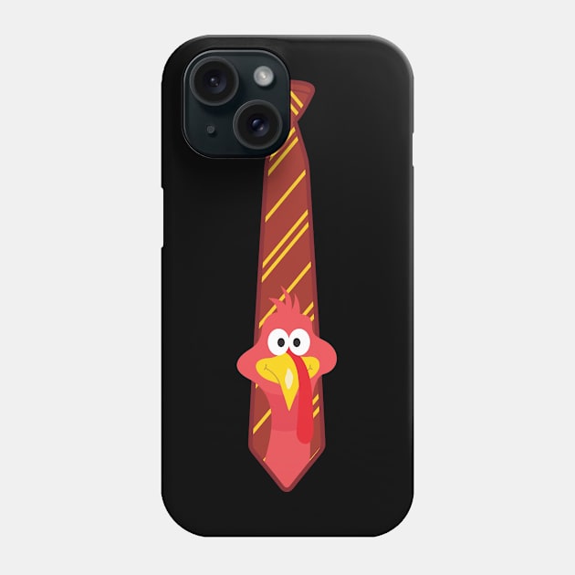 Funny Thanksgiving Turkey Tie for Men Pilgrim Hat Phone Case by 2blackcherries