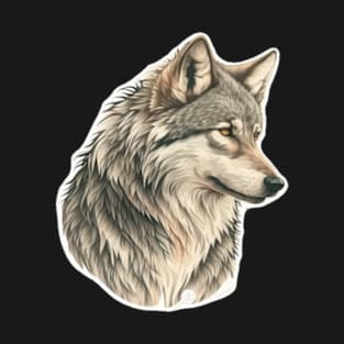 wolf sharp face T-Shirt