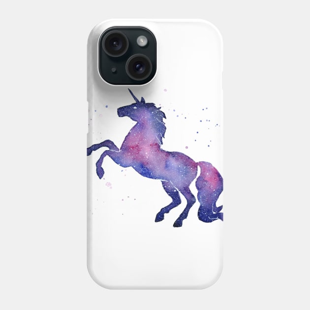 Galaxy Unicorn Phone Case by Olechka