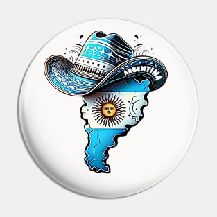 Argentina Country Flag and Hat Pin