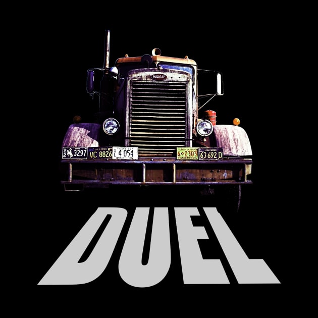 Duel Movie Poster - Peterbilt Truck by MoonwalkerInk