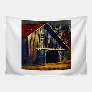 The Old Iowa Hay Barn Tapestry