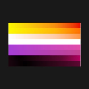 Nonbinary Lesbian Flag Gradient T-Shirt