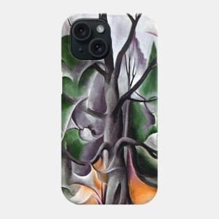 High Resolution Grey Tree Lake George by Georgia O'Keeffe Phone Case