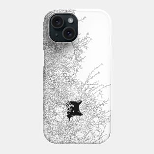 Hidden Black Cat Phone Case