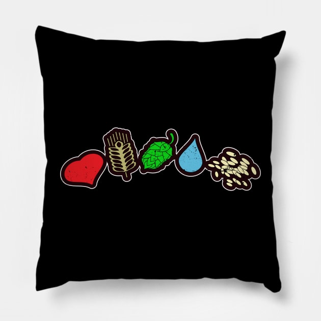 Love Craft beer Pillow by VonStreet