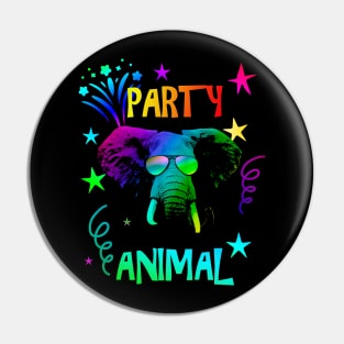 Elephant Party Animal Pin