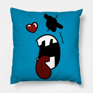 Cool pirate in love face Pillow