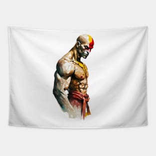 Dhalsim Street Fighter Watercolor - Original Artwork Tapestry