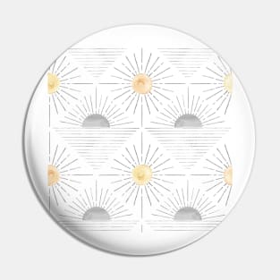 Minimalist sun pattern Pin