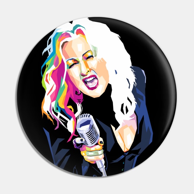 Cyndi Lauper Pin by Wijaya6661