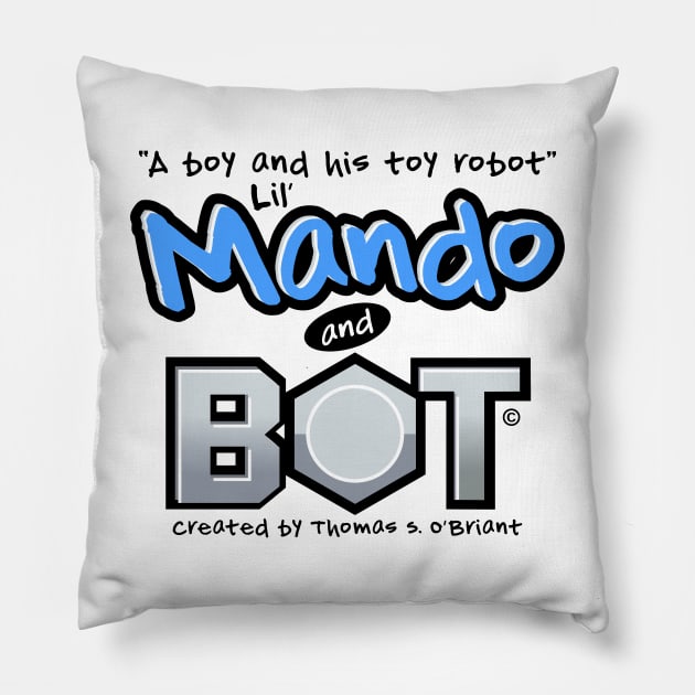 LMBSQ01 Pillow by Lil' Mando and Bot