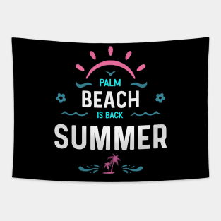 Palm beach is back summer Tapestry