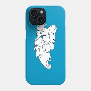 Dance of Faces Minimalist Art Phone Case