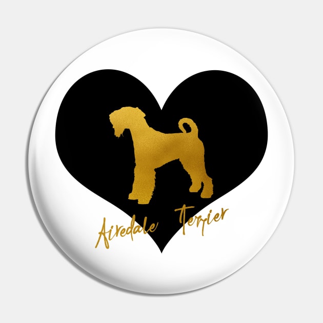 Airedale Terrier Pin by erzebeth