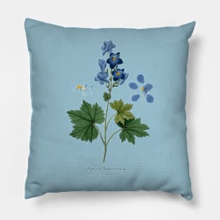 19th Century Flower Illustration by Maxim Gauci Pillow