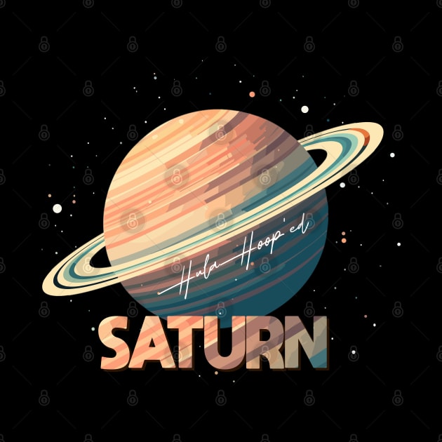 Saturn Planet Logo, Space Cosmos Solar System Art by Moonfarer