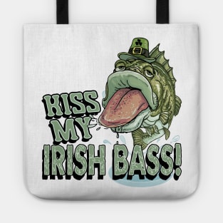 Kiss My Irish Bass St. Patricks Day Tote