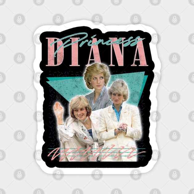 Princess Diana // Retro 80s Fan Artwork Magnet by DankFutura