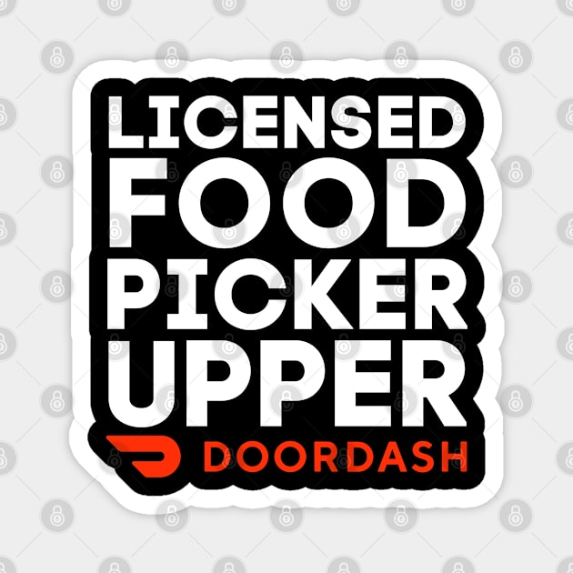 Doordash Licensed Food Picker Upper Magnet by Litehouse Tees